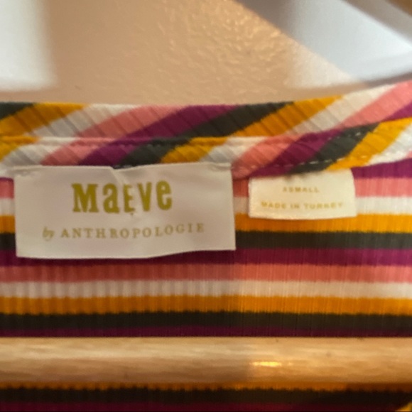 Maeve Anthropologie ribbed striped top size XS - Picture 8 of 10